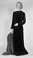 Evening dress, Mainbocher (French and American, founded 1930), Silk, American